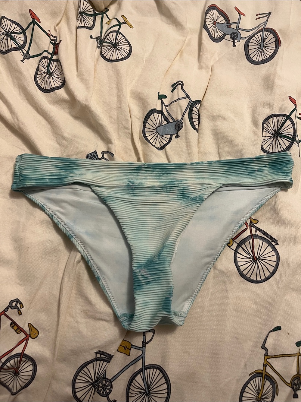 7/$20 H&M Tie-Dye Light Blue Ribbed Bikini Bottom 7/$20